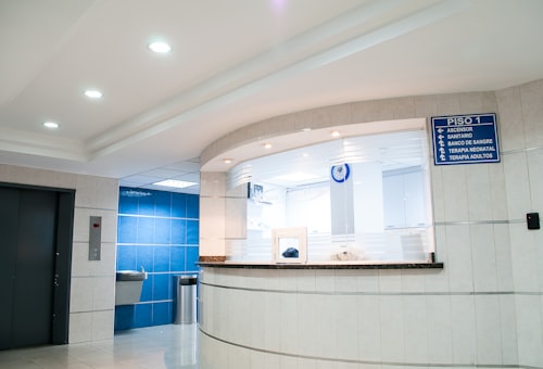Clinic reception and patient check-in area at J9 Clinic in Houston
